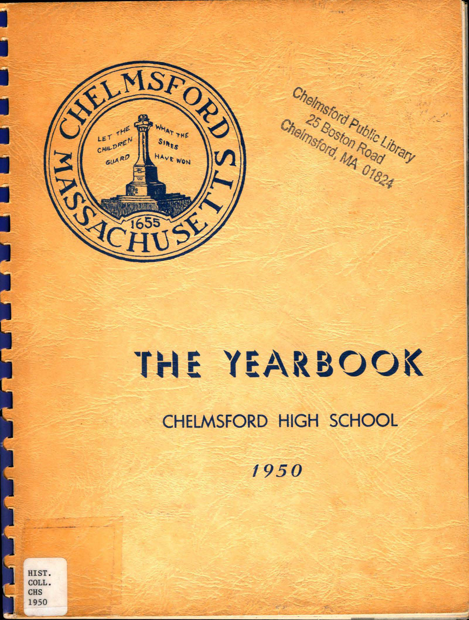 1950 Chelmsford High Yearbook 1