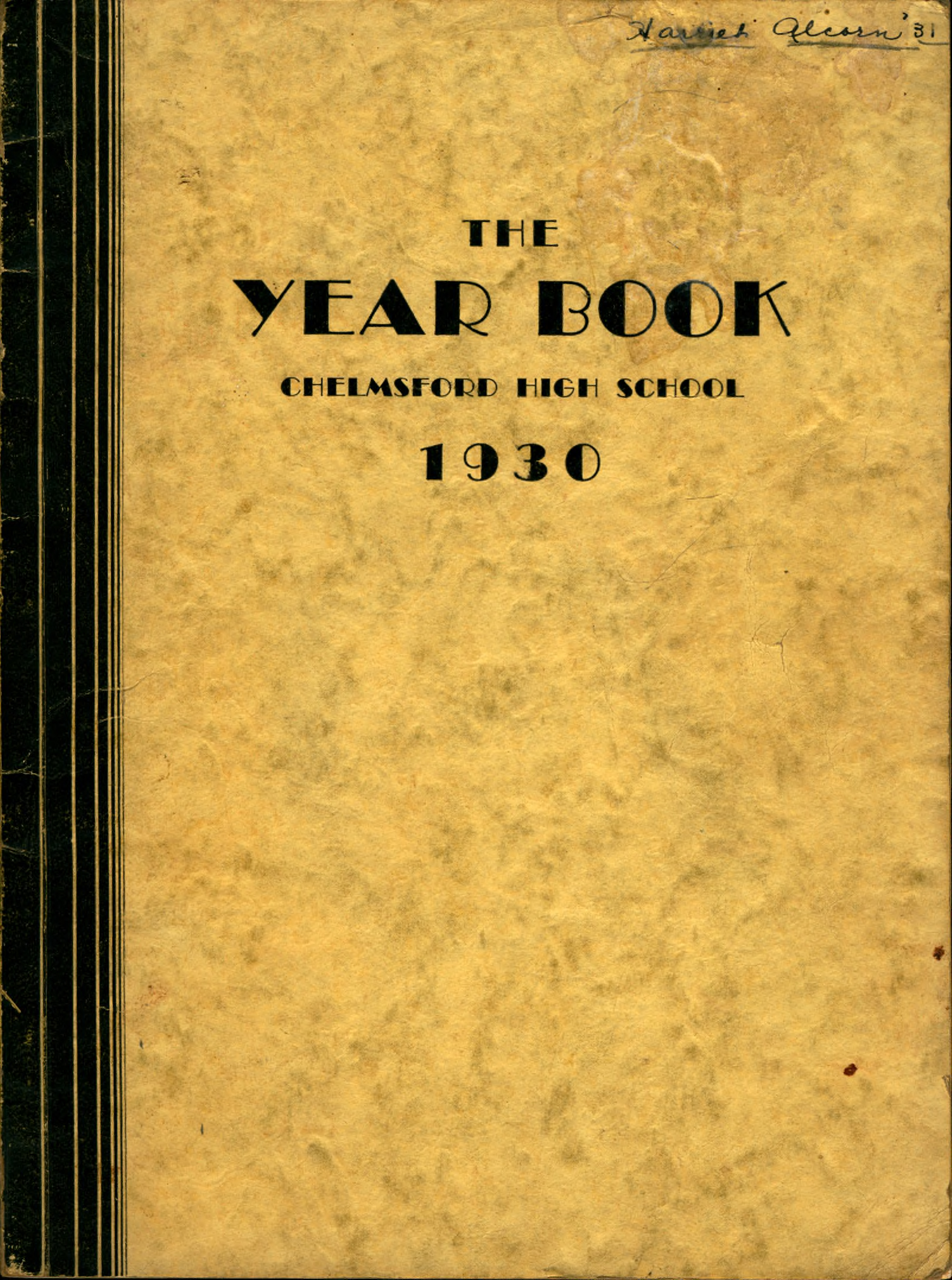 1930 Chelmsford High Yearbook 1